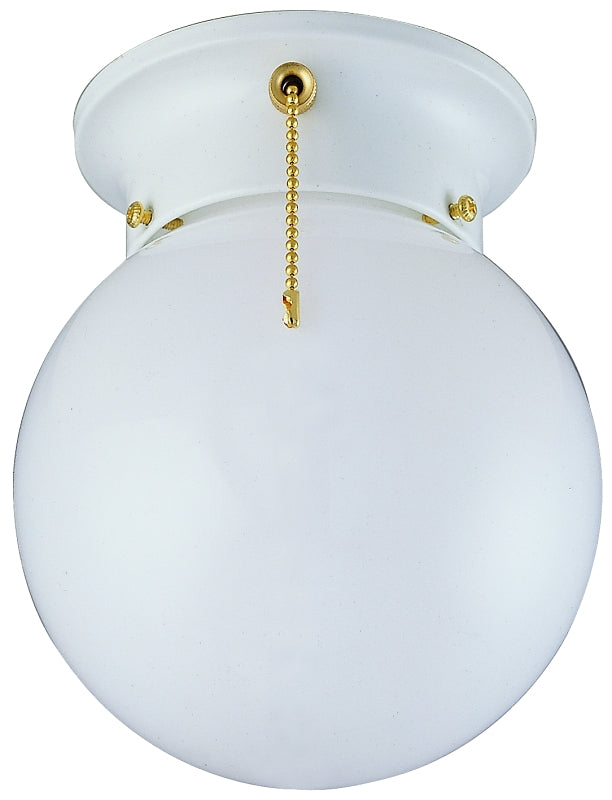 Boston Harbor Ceiling Light Fixture, 0.5 A, 120 V, 60 W, 1-Lamp, A19 or CFL Lamp, Metal Fixture