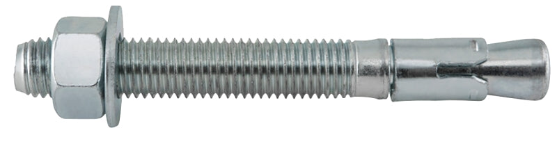 DeWALT Power-Stud 7444SD1 Wedge Anchor, 3/4 in Dia, 6-1/4 in OAL, Carbon Steel, Zinc