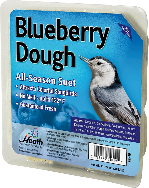 Heath DD-19 Suet Cake, All-Season, Blueberry Dough, 11.25 oz