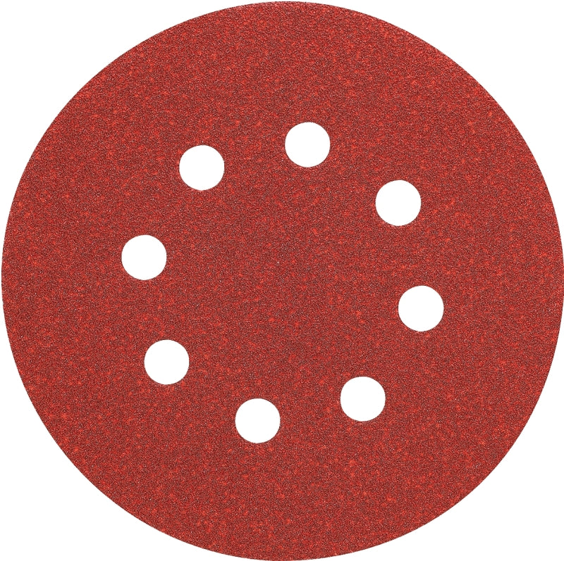 DeWALT DW4314 Sanding Disc, 5 in Dia, Coated, 220 Grit, Very Fine, Aluminum Oxide Abrasive, Paper Backing, 8-Hole