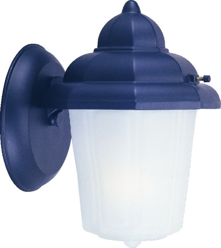 Boston Harbor AL9002H-53L Outdoor Wall Lantern, 120 V, 60 W, A19 or CFL Lamp, Aluminum Fixture, Black