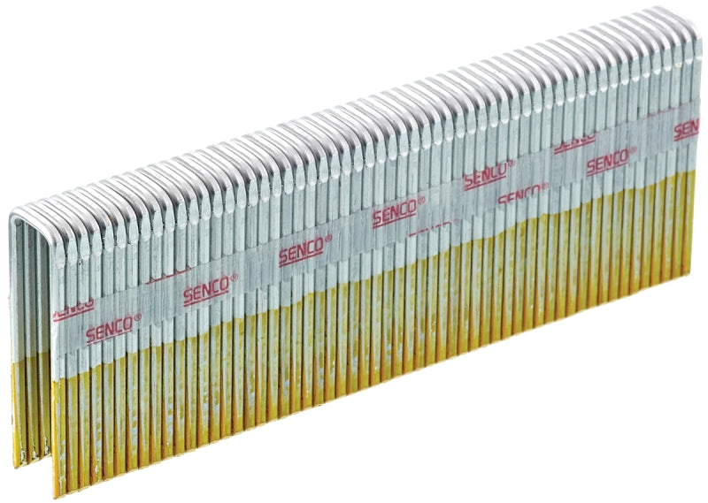 Senco Q17BAB Wire Staple, 7/16 in W Crown, 1-1/2 in L Leg, 15, Galvanized