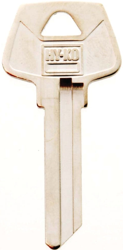 Hy-Ko 11010S6 Key Blank, Brass, Nickel, For: Sargent Cabinet, House Locks and Padlocks