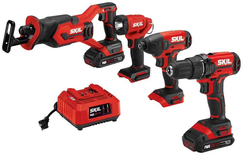 SKIL CB739601 Combination Kit, Battery Included, 20 V, Lithium-Ion Battery