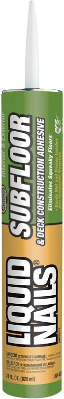 Liquid Nails LNP-602 Construction Adhesive, Light Tan, 28 oz Cartridge
