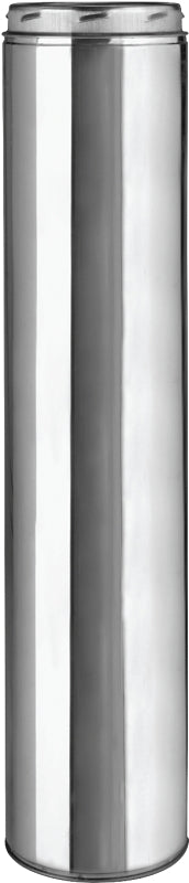 Selkirk 208036 Chimney Pipe, 10 in OD, 36 in L, 8 in W, Stainless Steel