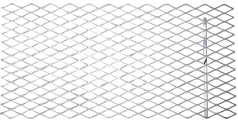 Stanley Hardware 4075BC Series N215-798 Expanded Grid Sheet, 13 ga Thick Material, 12 in W, 24 in L, Steel, Plain