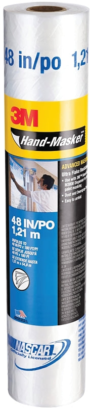 3M AMF48 Masking Film, 180 ft L, 48 in W, Clear