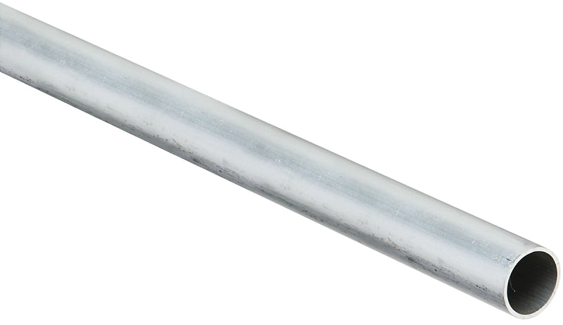 Stanley Hardware 4206BC Series N247-585 Metal Tube, Round, 48 in L, 1 in Dia, 1/16 in Wall, Aluminum, Mill