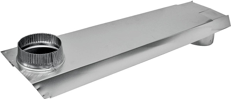 Lambro 3005 Dryer Vent Duct, 2 in W, 6 in H, 90 deg Angle, Aluminum