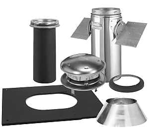 Selkirk 208621 Ceiling Support Kit, Pitched, Stainless Steel