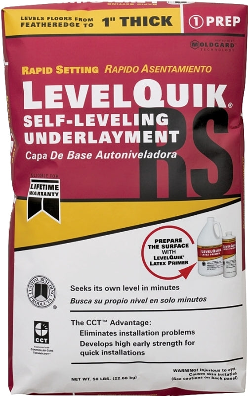 CUSTOM LevelQuik LQ50 Underlayment, Gray, 50 lb Bag