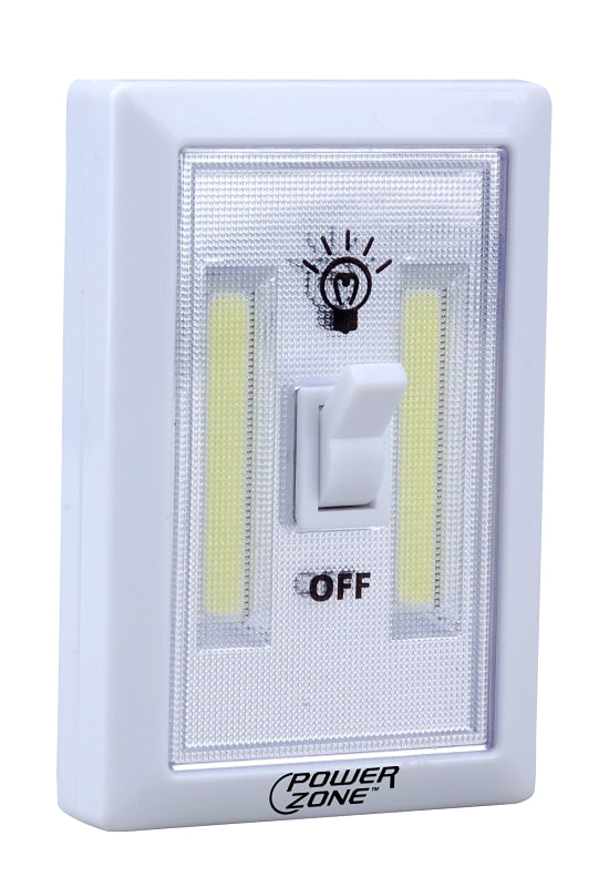 PowerZone 12532 Cordless Light Switch, LED Lamp, 200 Lumens, Wall Mounting