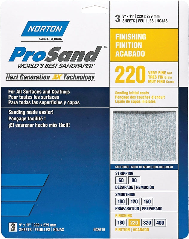 02616 SANDPAPER PRO 9X11 220