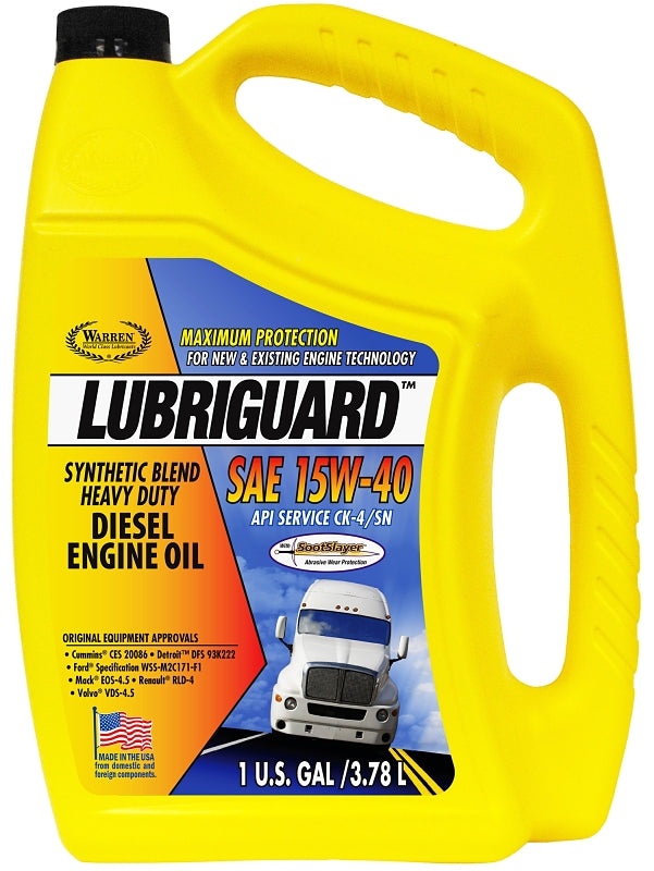 Lubriguard 704326 Heavy-Duty Diesel Engine Oil, 15W-40, 1 gal
