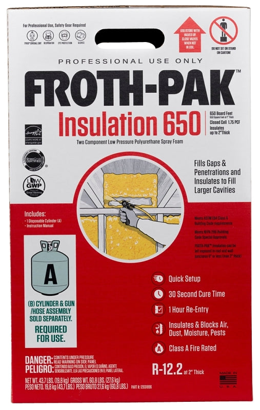 DuPont Froth-Pak 12031896 Foam Insulation Kit, 118.8 lb