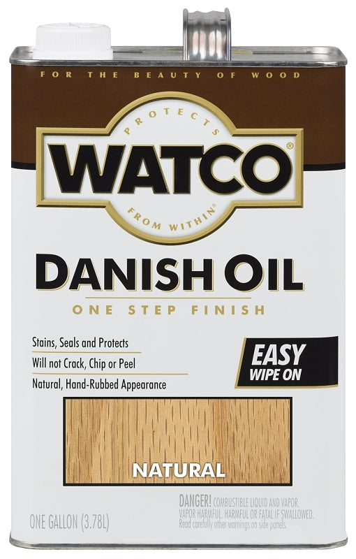Watco 65731 Danish Oil, Natural, Liquid, 1 gal, Can
