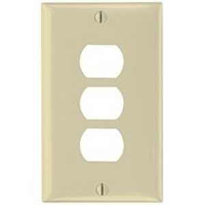 Legrand K3I Wallplate, 4-1/2 in L, 2-3/4 in W, 1 -Gang, Thermoset, Ivory
