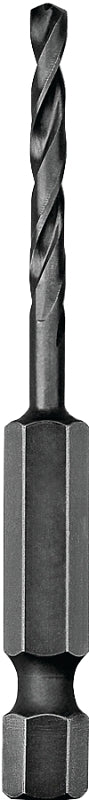 DeWALT DD5110 Impact Drill Bit, 5/32 in Dia, 2-13/16 in OAL, Spiral Flute, 1/4 in Dia Shank, Hex Shank