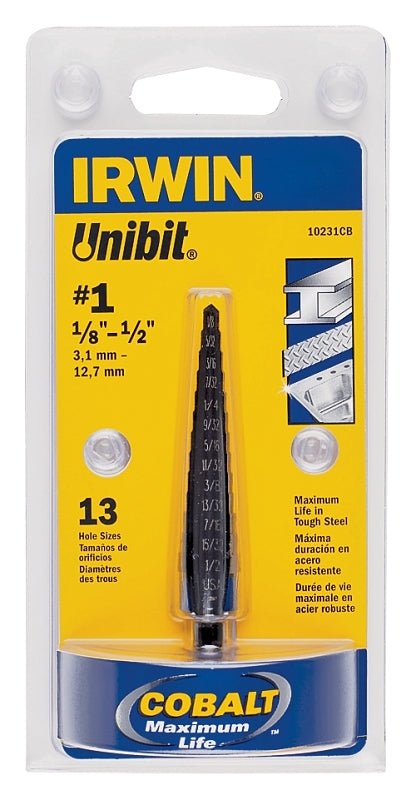 1/8IN - 1/2IN STEP DRILL BIT