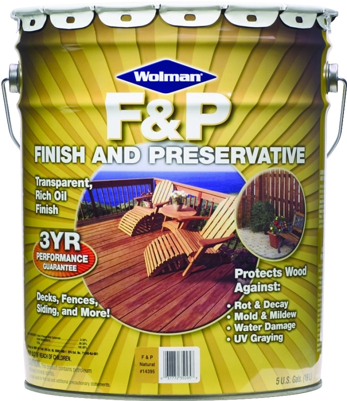 Wolman 14415 Preservative, Cedar, Liquid, 5 gal, Can