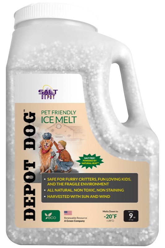 Salt Depot DD9J Ice Melt, Crystalline, White, Odorless, 9 lb, Jug