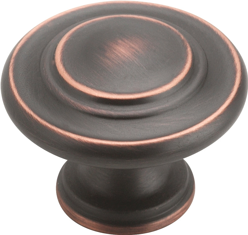 Amerock BP15862ORB Cabinet Knob, 1-5/16 in Projection, Zinc, Oil-Rubbed Bronze