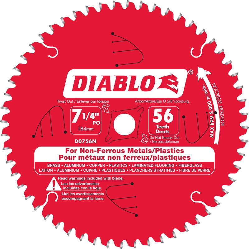 D0756N BLADE SAW 56T 7-1/4IN