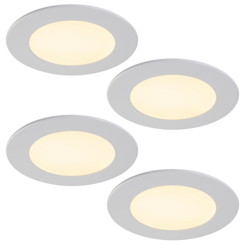 Liteline SLIMLED Classic Series SLM4-30-WH-4 Recessed Downlight, 9 W, 100 to 135 V, LED Lamp, White