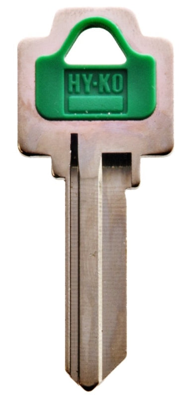Hy-Ko 13005WR5 Key Blank, Brass/Plastic, Nickel, For: Weiser Cabinet, House Locks and Padlocks
