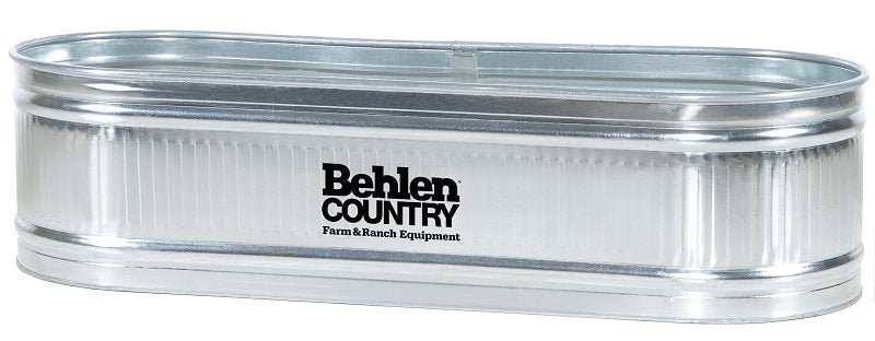 Behlen Country 50130088 Stock Tank, Round, 294 gal Capacity, Steel, Gray, Galvanized