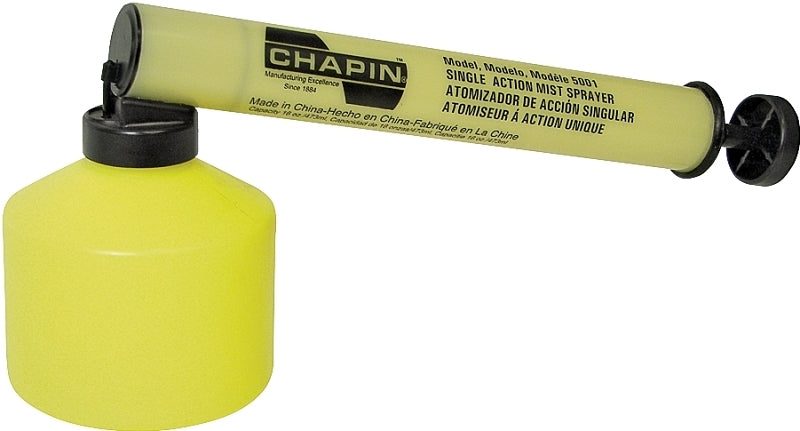 CHAPIN 5001 Mist Sprayer, Misting Nozzle, Polyethylene, Yellow