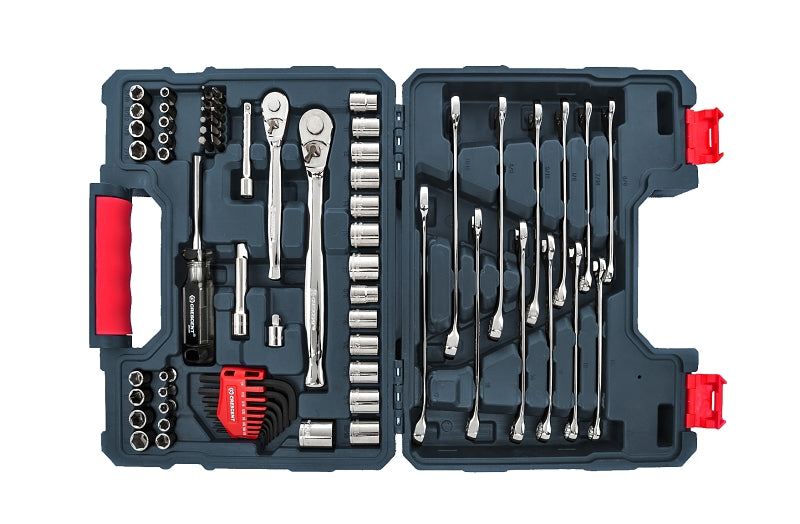 Crescent CTK70MPN Mechanics Tool Set, 70-Piece, Chrome