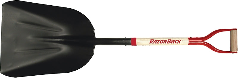 Razor-Back 53117 Scoop Shovel, 13-7/8 in W Blade, 17 in L Blade, Steel Blade, North American Hardwood Handle