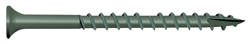 Camo 0341159 Deck Screw, #9 Thread, 2-1/2 in L, Bugle Head, Star Drive, Type 17 Slash Point, Carbon Steel, 1750/PK