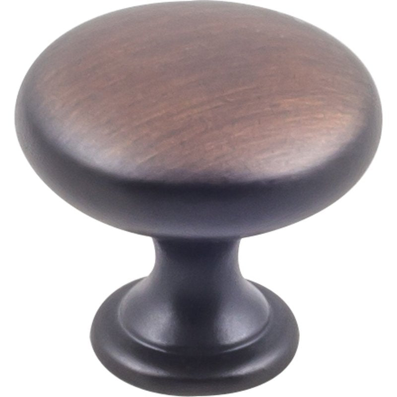 Hardware Resources K778BORB-4 Cabinet Knob, Zinc, Brushed Oil-Rubbed Bronze, 4/PK