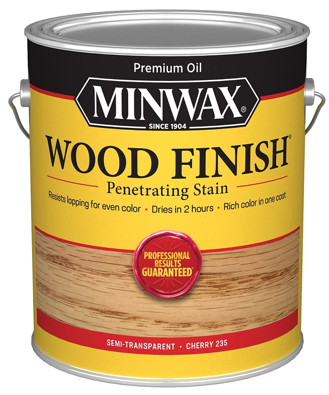 Minwax 71009000 Wood Stain, Cherry, Liquid, 1 gal, Can