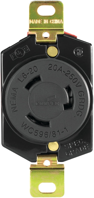 L620R LOCK GND RECPT 20A 3WIRE