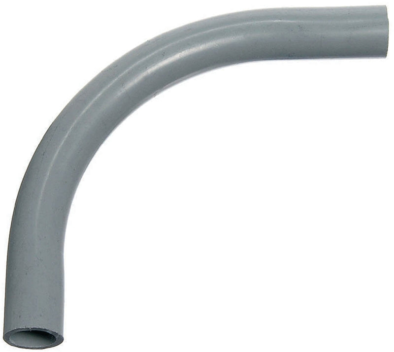 Carlon UB9FL Elbow, 3 in Trade Size, 90 deg Angle, SCH 80 Schedule Rating, PVC, 36 in L Radius, Plain End, Gray