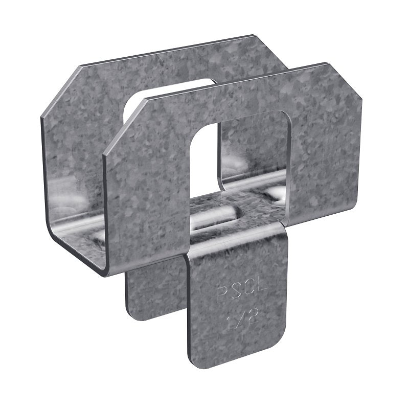 Simpson Strong-Tie PSCL 1/2-R50 Panel Sheathing Clip, 20 ga Thick Material, Steel, Galvanized