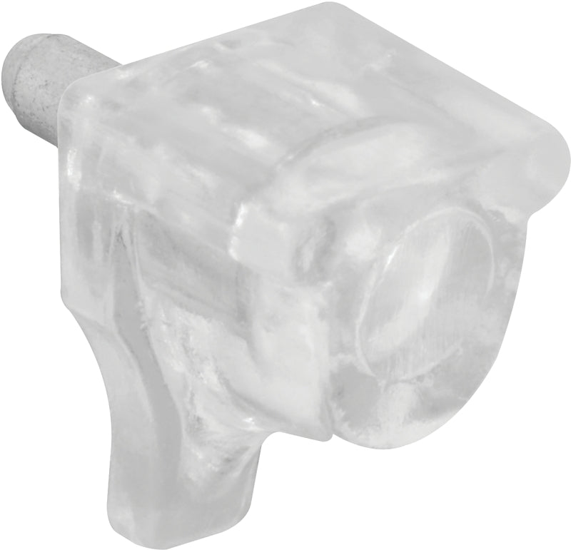 Prime-Line U 10156 Shelf Support Peg 10 lb, Plastic, Clear, Wall Mounting