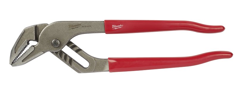 Milwaukee 48-22-6510 Tongue and Groove Plier, 10 in OAL, 2 in Jaw Opening, Red Handle, Ergonomic Handle, 1/2 in W Jaw