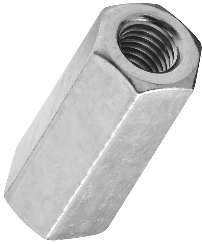 National Hardware 4003BC Series N182-683 Coupler, UNC Coarse Thread, 3/8-16 Thread, Steel, Zinc