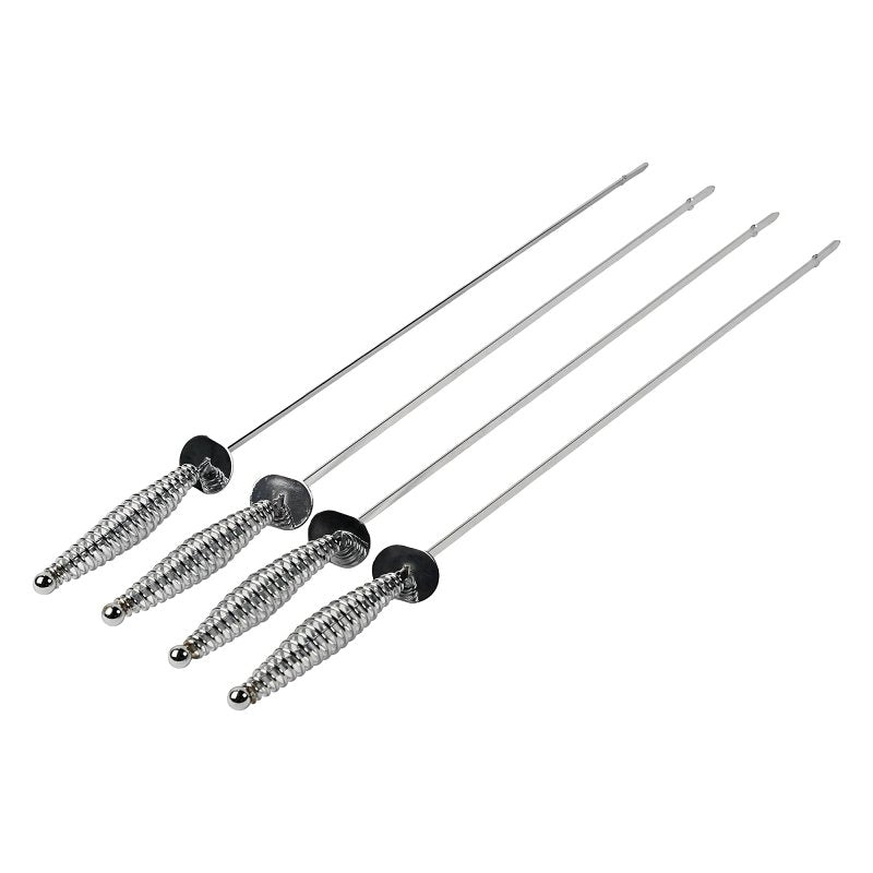 Mr. BAR-B-Q 40331Y Spiral Skewer, 17 in OAL, Steel Head, Cool Touch, Easy Grip Handle