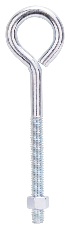 ProSource LR286 Eye Bolt, 9.5 mm Thread, Machine Thread, 3 in L Thread, 1-5/8 in Dia Eye, 292 lb Working Load, Steel