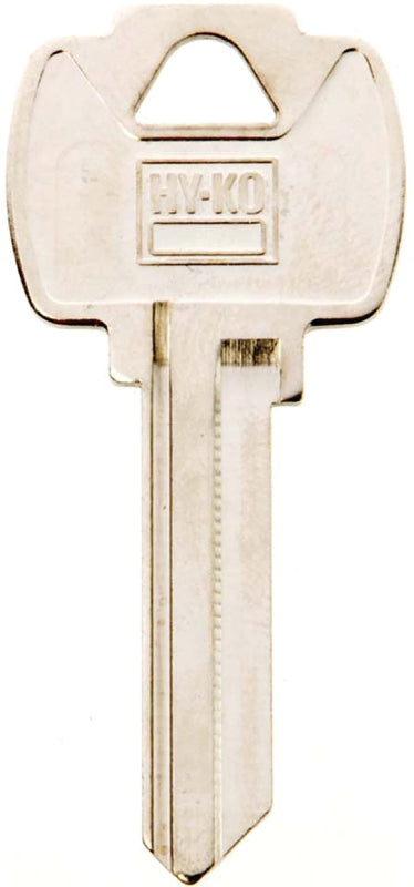Hy-Ko 11010FR2 Key Blank, Brass, Nickel, For: Fort Cabinet, House Locks and Padlocks