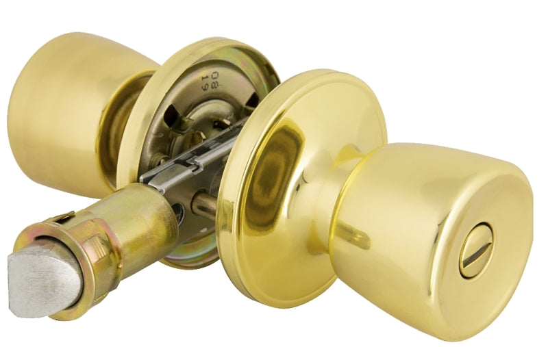 ProSource Mobile Home Privacy Lockset, Brass, Polished Brass