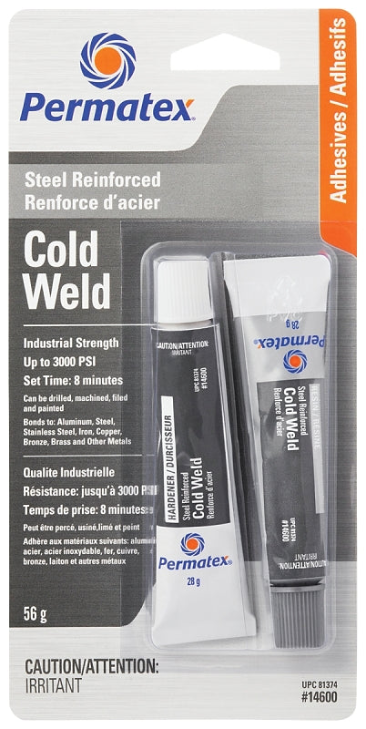 Permatex 14600 Cold Weld Bonding Compound, Liquid, Irritating