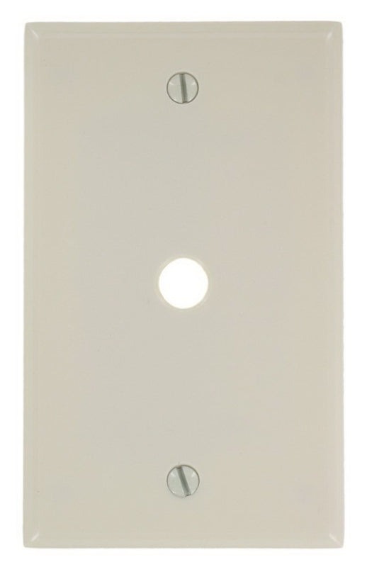 Leviton 000-78013-000 Wallplate, 4-1/2 in L, 2-3/4 in W, 1 -Gang, Plastic, Almond, Smooth