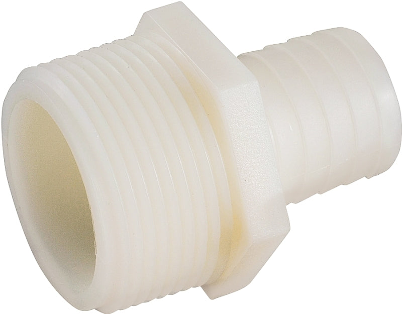 Anderson Metals 53701-0612 Adapter, 3/8 in, Barb, 3/4 in, MIP, 150 psi Pressure, Nylon